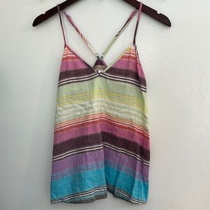 Mara Hoffman Striped Rainbow Tank. Size Medium